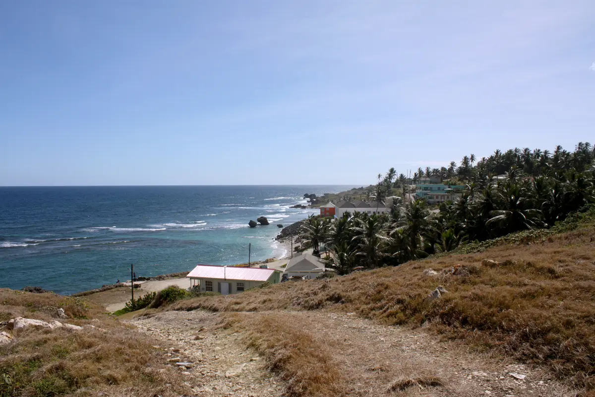 Atlantkusten vid Bathsheba på Barbados