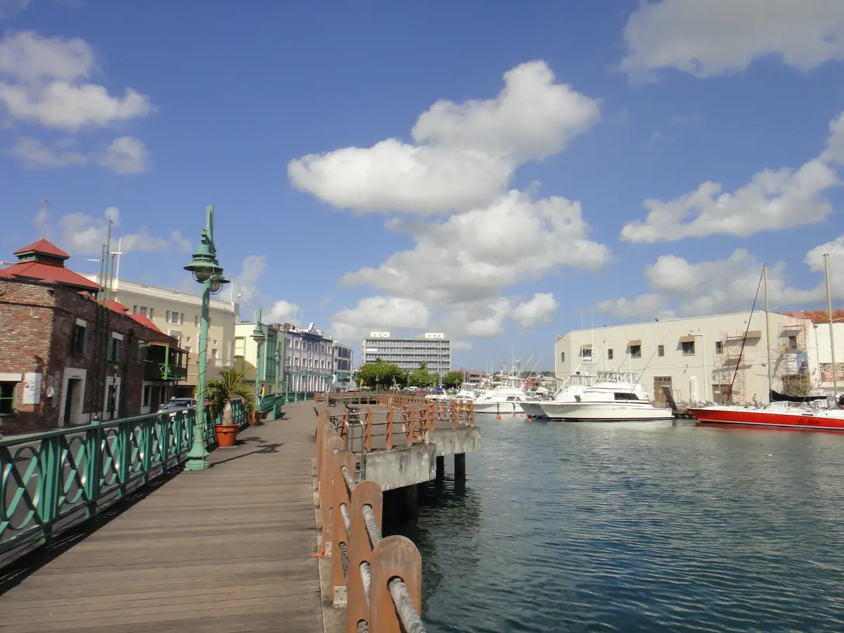 Historiska Bridgetown och dess garnison
